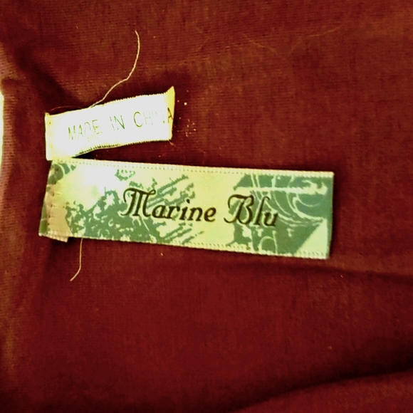 Marine Blu Y-2K Brown Tunic. Gold Butterfly Waist Size L - Picture 5 of 6